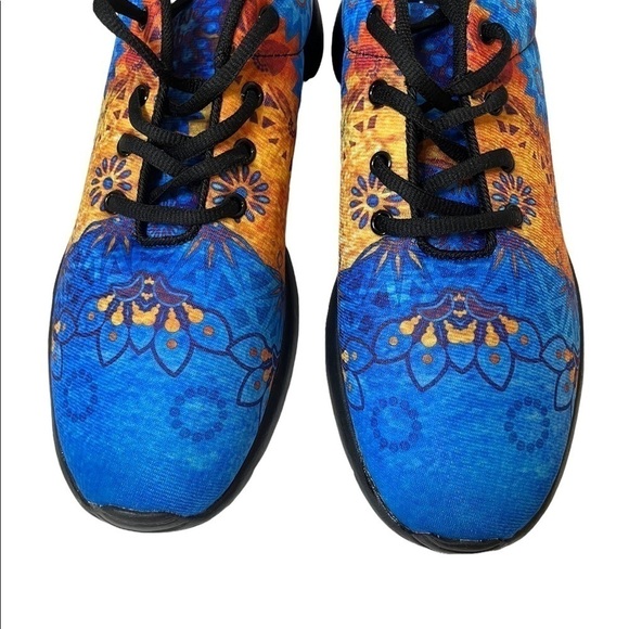YES WE VIBE Lotus/Mandala Sneakers - Picture 3 of 7